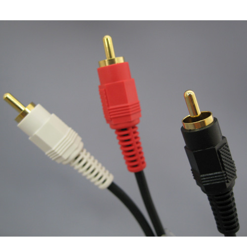 FVC-326 | オーディオ変換ケーブル  |ピンプラグ(赤・白)⇔ピンプラグ(モノラル) | フジパーツ